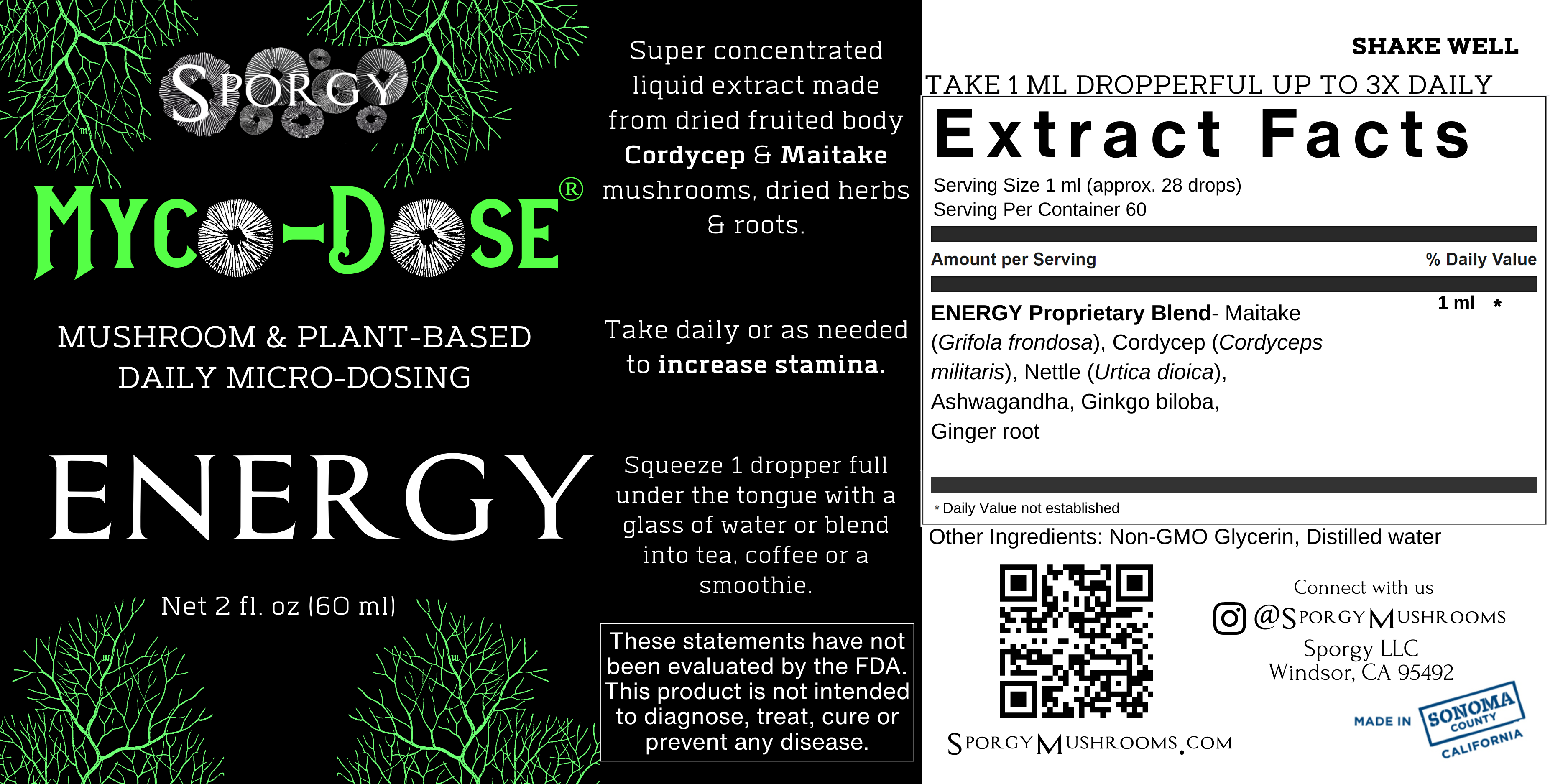 Myco-Dose® Energy Mushroom Extract