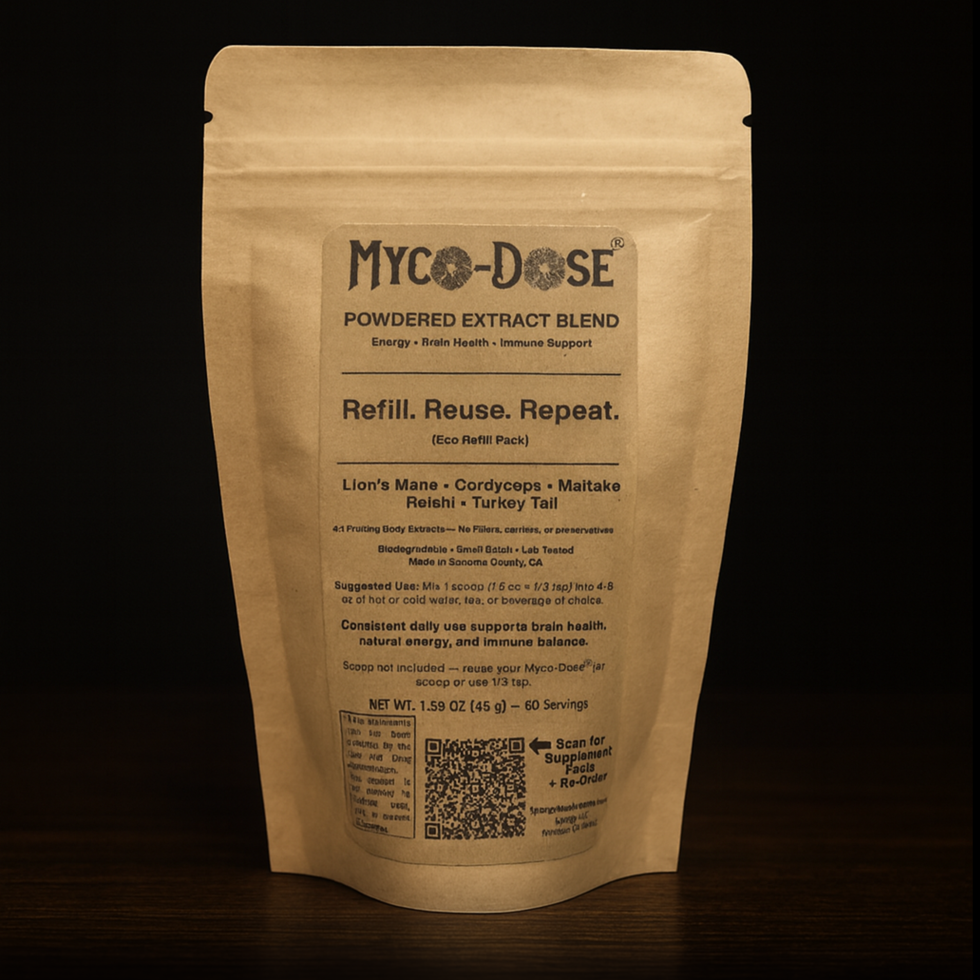 Myco-Dose® Powdered Extract Blend ReFill Packet