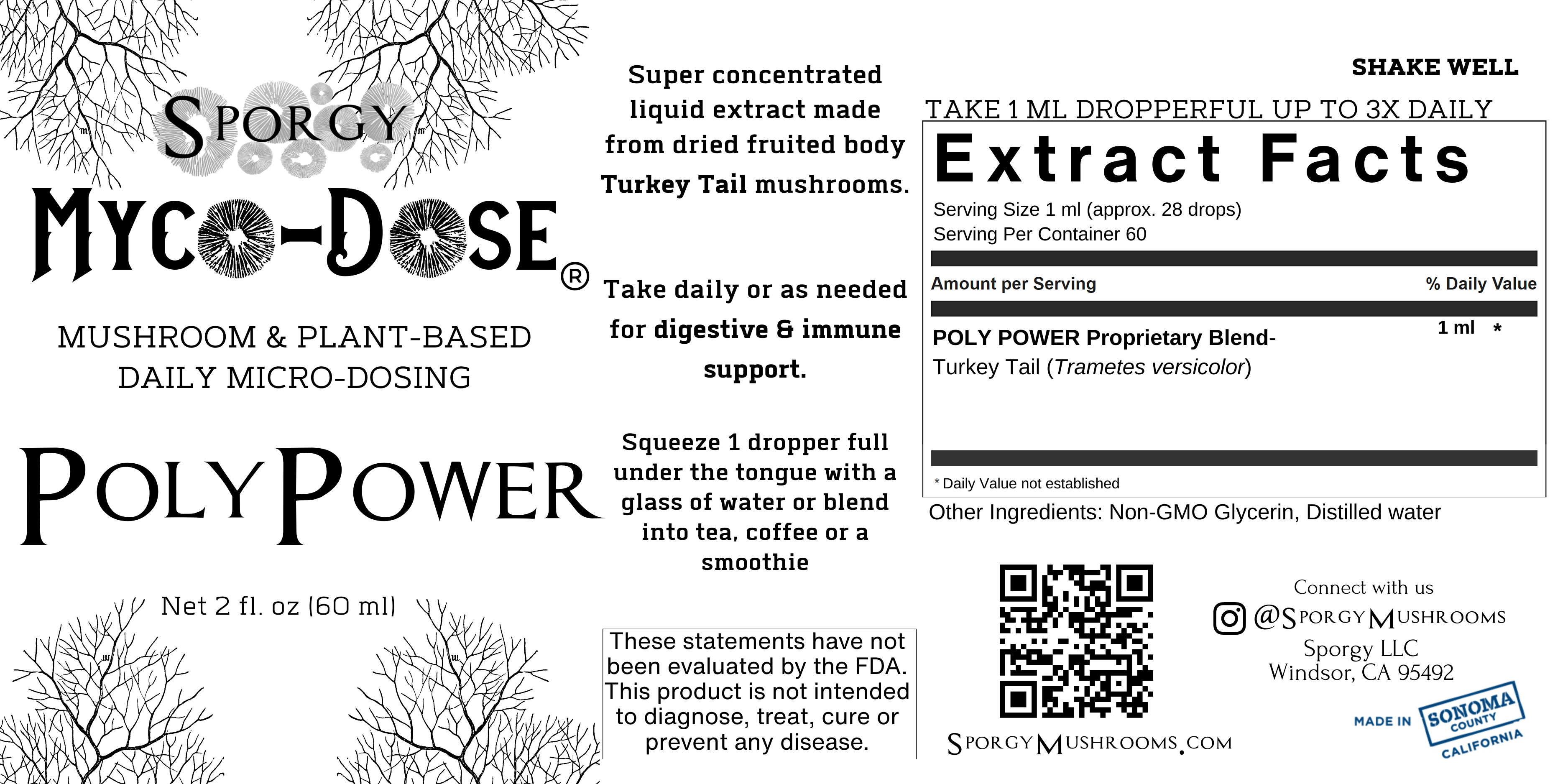 Myco-Dose® Poly Power Mushroom Extract