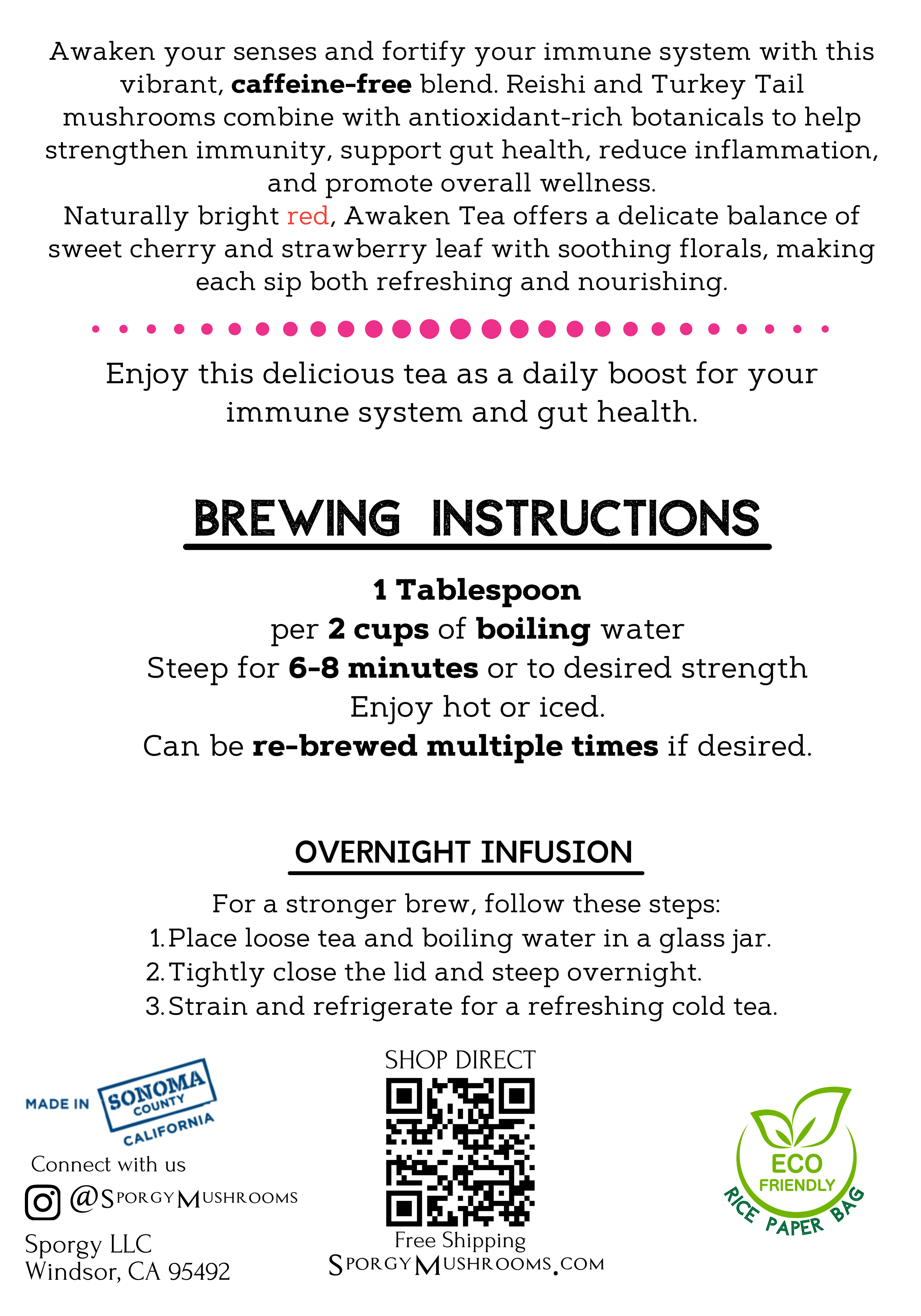 Mush Love Awaken Tea