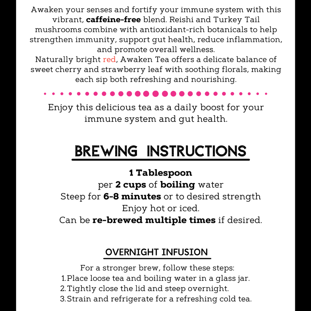 Mush Love Awaken Tea