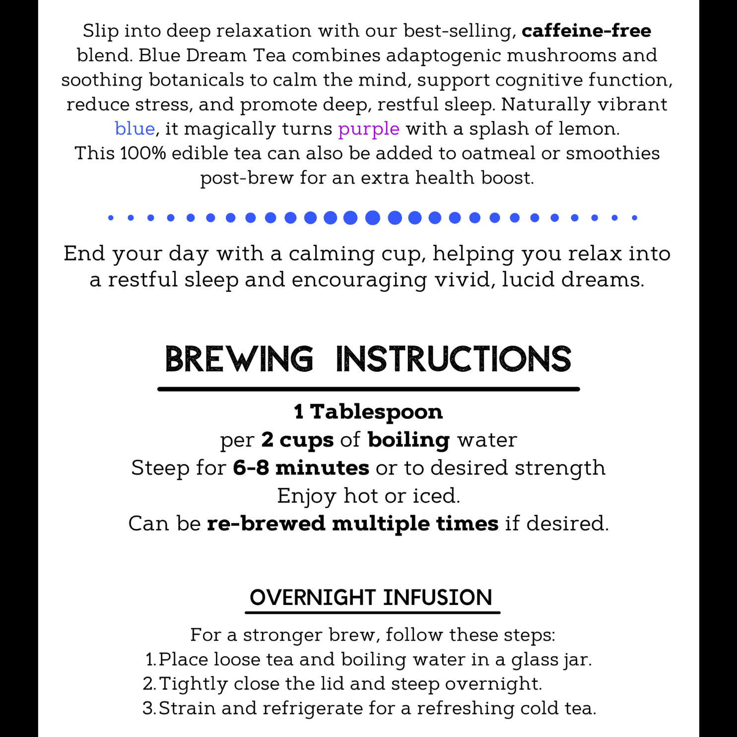 Mush Love Blue Dream Tea