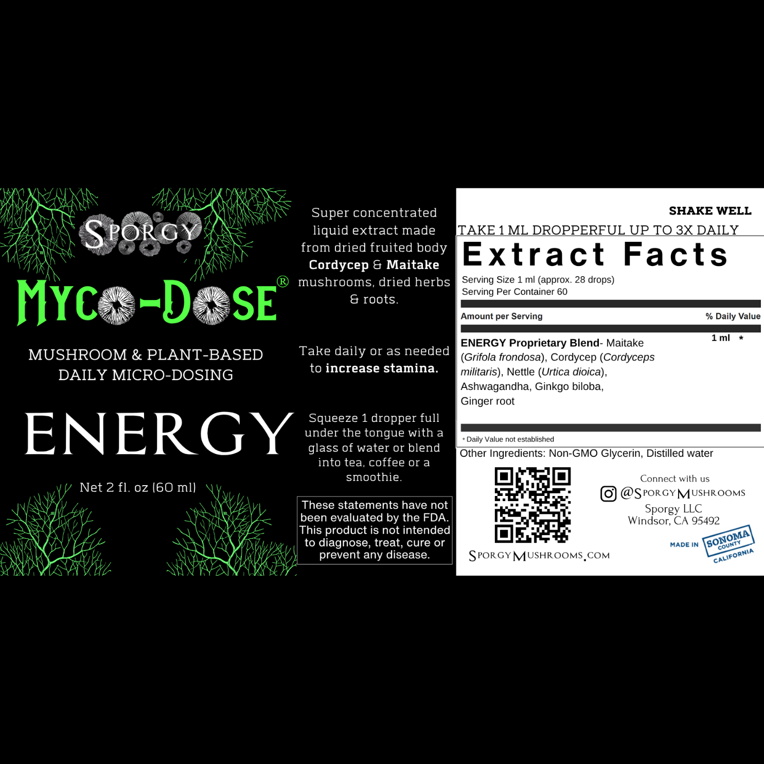 Myco-Dose® Energy Mushroom Extract