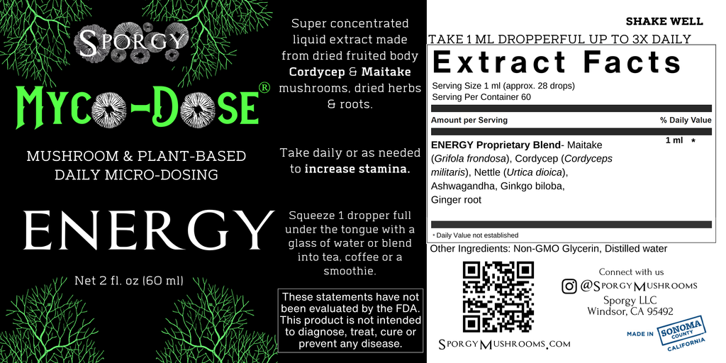 Myco-Dose® Energy Mushroom Extract