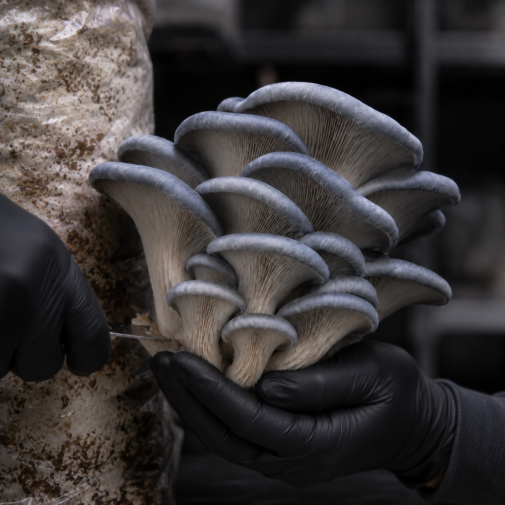 Fresh Blue Oyster Mushrooms | Local Pickup Only