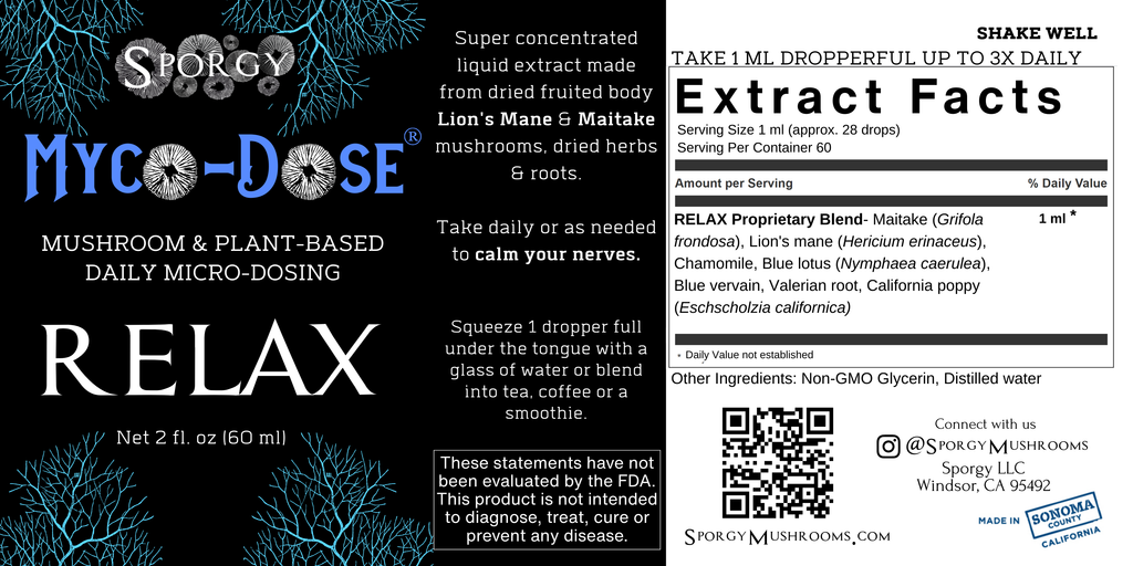 Myco-Dose® Relax Mushroom Extract