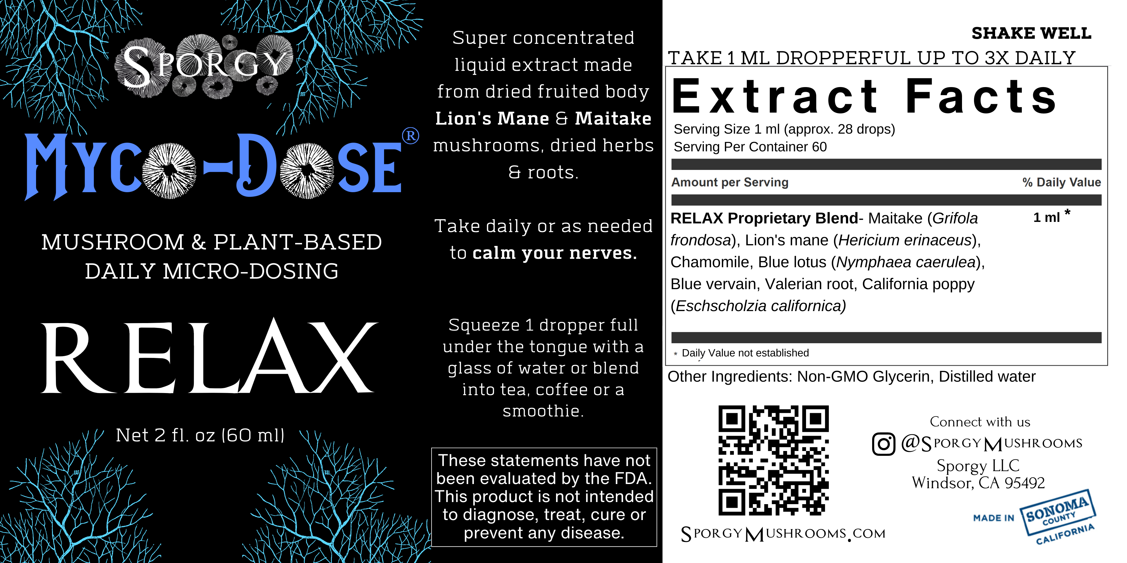 Myco-Dose® Relax Mushroom Extract