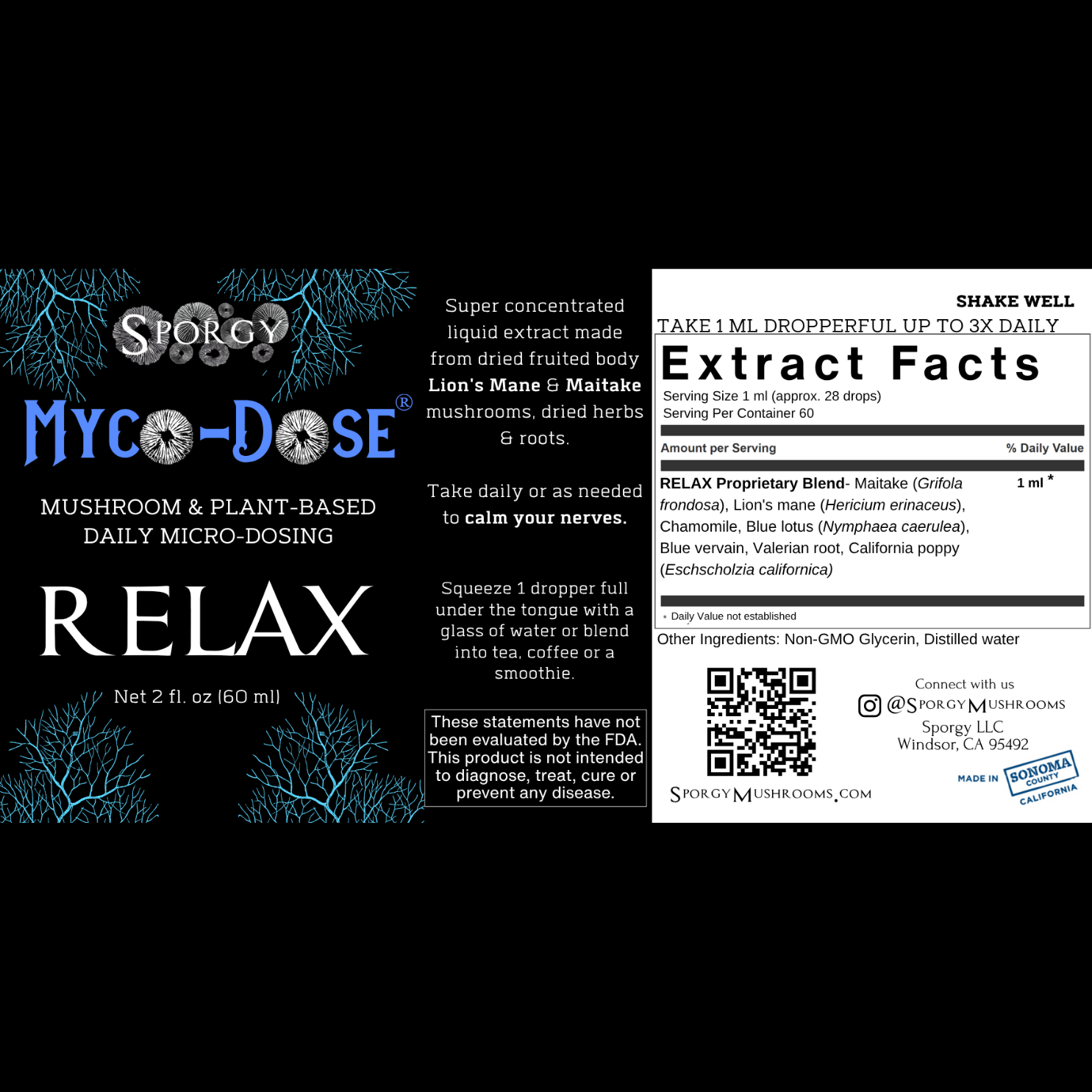Myco-Dose® Relax Mushroom Extract