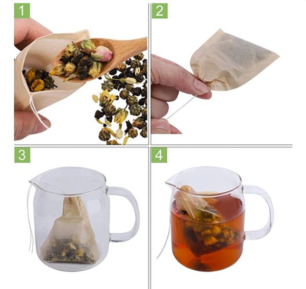 Biodegradable Mesh Tea Bags (20 Pack)